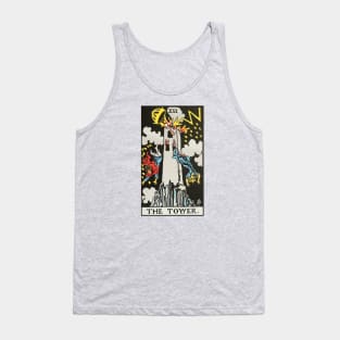 The Tower tarot card Tank Top